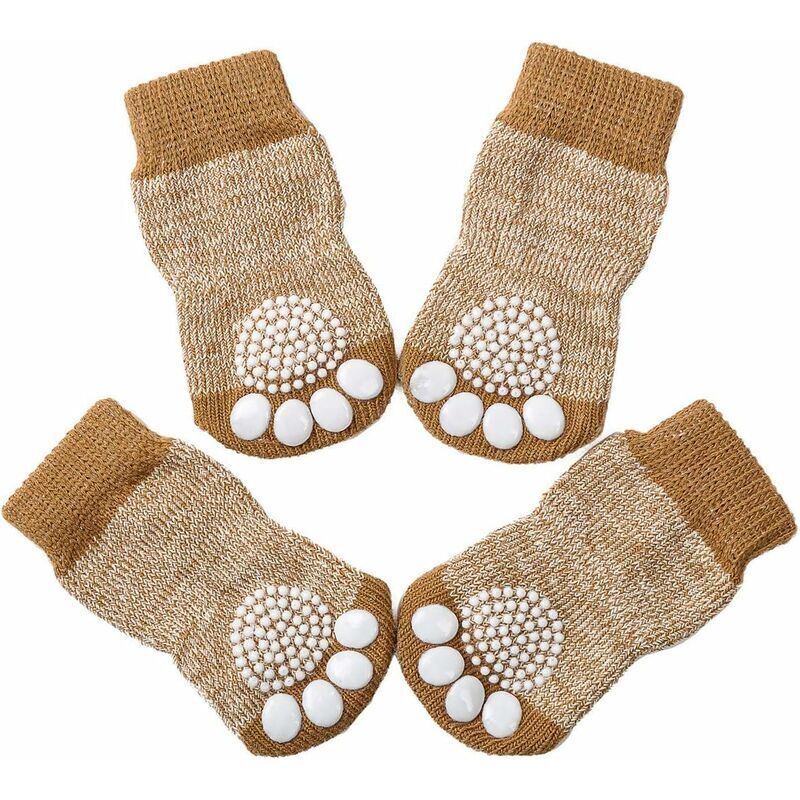 Shining House - Stück rutschfeste Hunde- und Katzensocken mit Traktionskontrolle zum Tragen im Innenbereich, Hunde- und Katzensocken für Hunde und