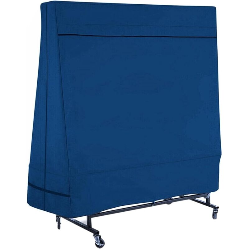 Shining House - Tischtennis-Abdeckung, wasserdichte Tischtennis-Abdeckung für den Außenbereich, Upgrade der wind- und winddichten faltbaren