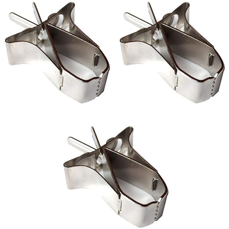 Vogelfutterstation für Papageien, 3 Stück, Edelstahl, Vogelfruchthalter, Vogelfutterstation für Vogelkäfig, Gemüse, Kleintierfutterstation Adélala