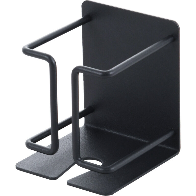 Shining House - Wandmontierter Elektrorasierer-Halter, selbstklebender Halter, Edelstahl-Aufbewahrung für Elektrorasierer, Badezimmer, Dusche, Schwarz