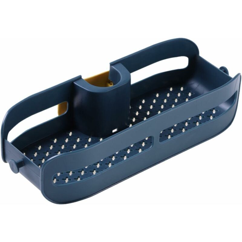 Shining House - Wasserhahn-Spülbecken-Organizer-Halter, über dem Wasserhahn, Schwammhalter, Schwammhalter, Waschbecken-Caddy, Wasserhahn-Halter für