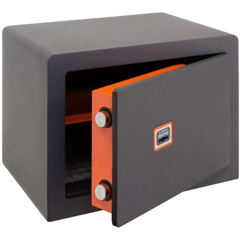 Plus c 180320 Tresor Sicherheitsstufe S2 Möbeltresor aus Stahl mit Klasse a Zertifiziertem Hochsicherheitsschloss Safe für Zuhause oder Gewerbe