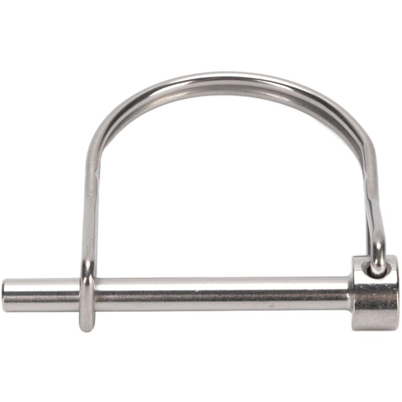 Sicherheitsbolzen aus Edelstahl 316 – D-Achse für Tischkreissäge, Anhänger, Boot – Abmessungen 5 x 50 mm / 0,20 x 1,97 Zoll
