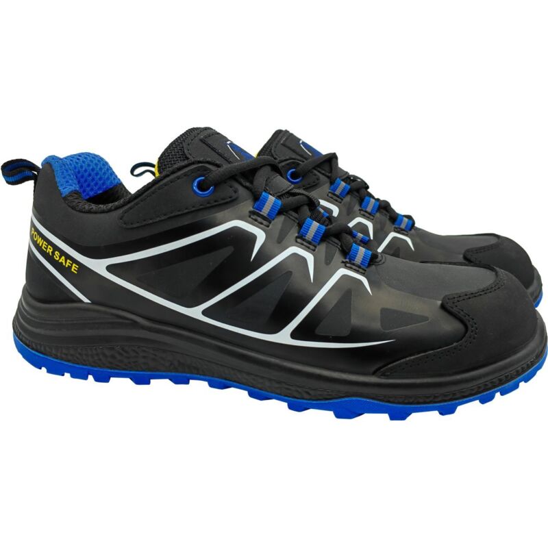 Power Safe - Sicherheitshalbschuh tobi S1P schwarz-blau-gelb Sicherheitsschuhe