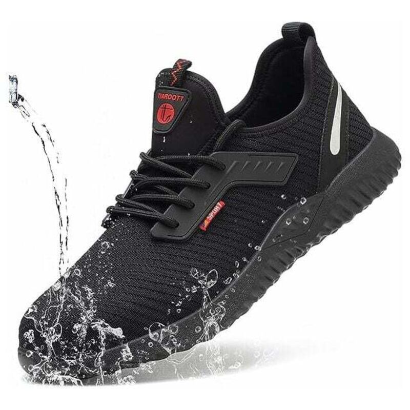 Tonchean - Sicherheitsschuhe, Herren und Damen Sicherheitsschuhe Arbeitsschuhe Stahlkappe Ultraleichter und Unverwüstlicher Schutz Atmungsaktiv