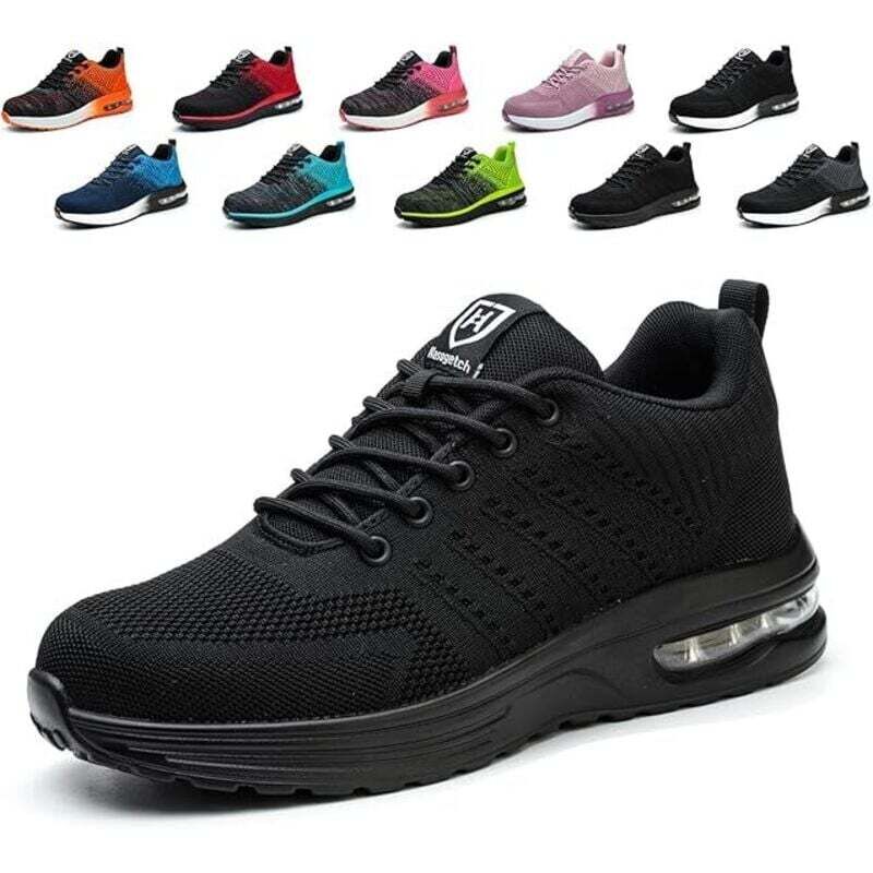 Sicherheitsschuhe-Sicherheitsschuhe Herren Damen Leichte Bequeme rutschfeste Sicherheitsturnschuhe,43-RAPANDA