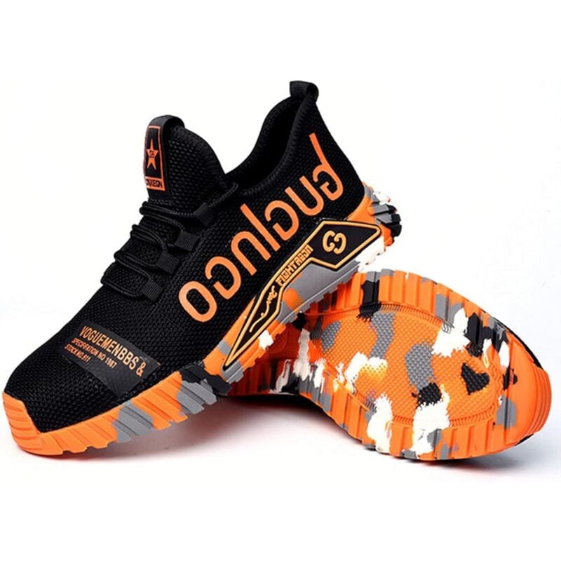 Sicherheitsschuhe für Herren, Stahlkappen-Sneaker, leichte Arbeitsschuhe, atmungsaktive Industrie-Sneaker für Damen, atmungsaktive Mesh-Sneaker,