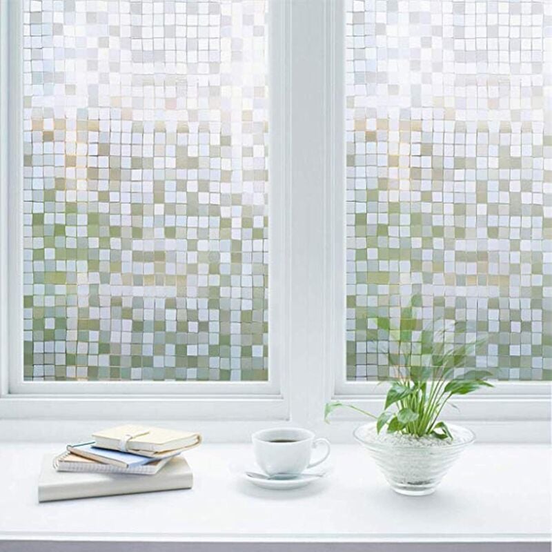 Sichtschutzfolie für Fenster, Sichtschutzfolie für Fenster, zur Dekoration und zum Schutz der Privatsphäre, UV-Schutzfolie für Glas, für Zuhause,