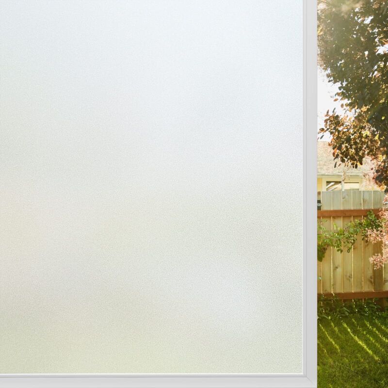Sichtschutzfolie, 60 x 200 cm, elektrostatische Fensterfolie für optimale Privatsphäre, mattierte UV-Schutzfolie für Büro, Wohnung, Badezimmer,
