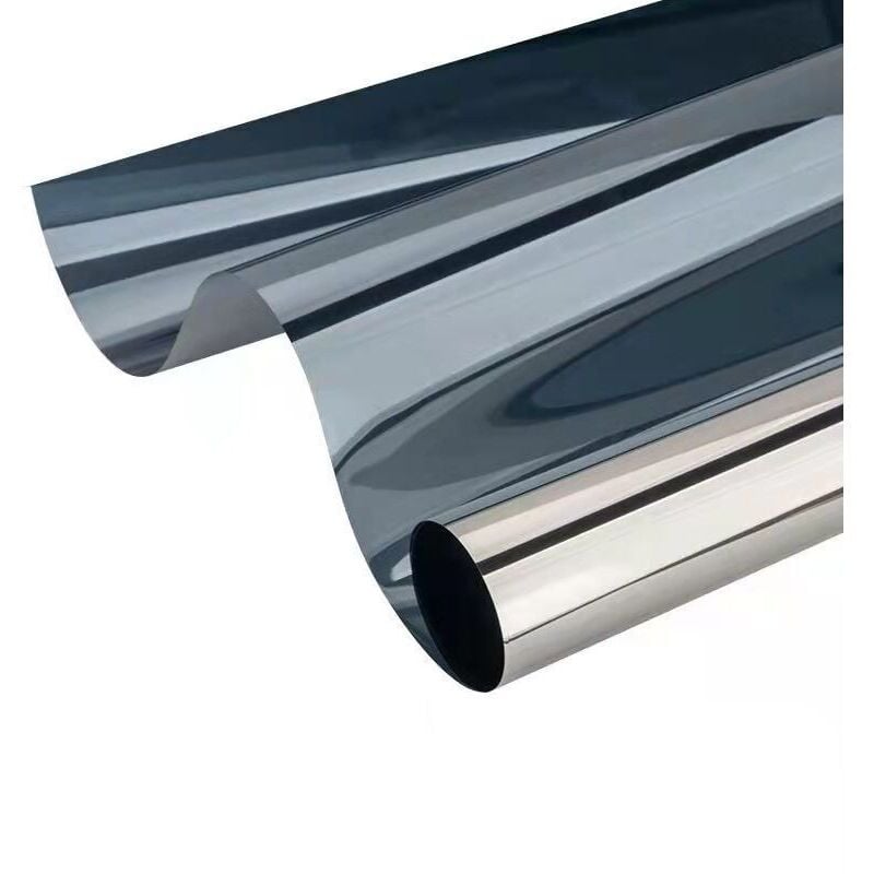 Sichtschutzfolie für Fenster, 40 × 300 cm, Einweg-Spiegelfolie, Hitzeschutz, UV-Schutz, Sichtschutz für Fenster im Homeoffice und Schaufenster,