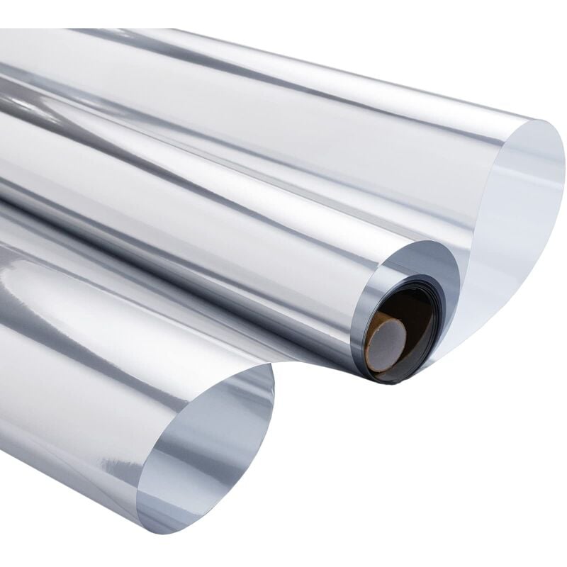 Sichtschutzfolie für Fenster, Einwegspiegelfolie, Hitzeschutz, UV-Schutz, elektrostatischer Sichtschutz, für Büro, Fenster, Zuhause, Geschäft, 40 ×