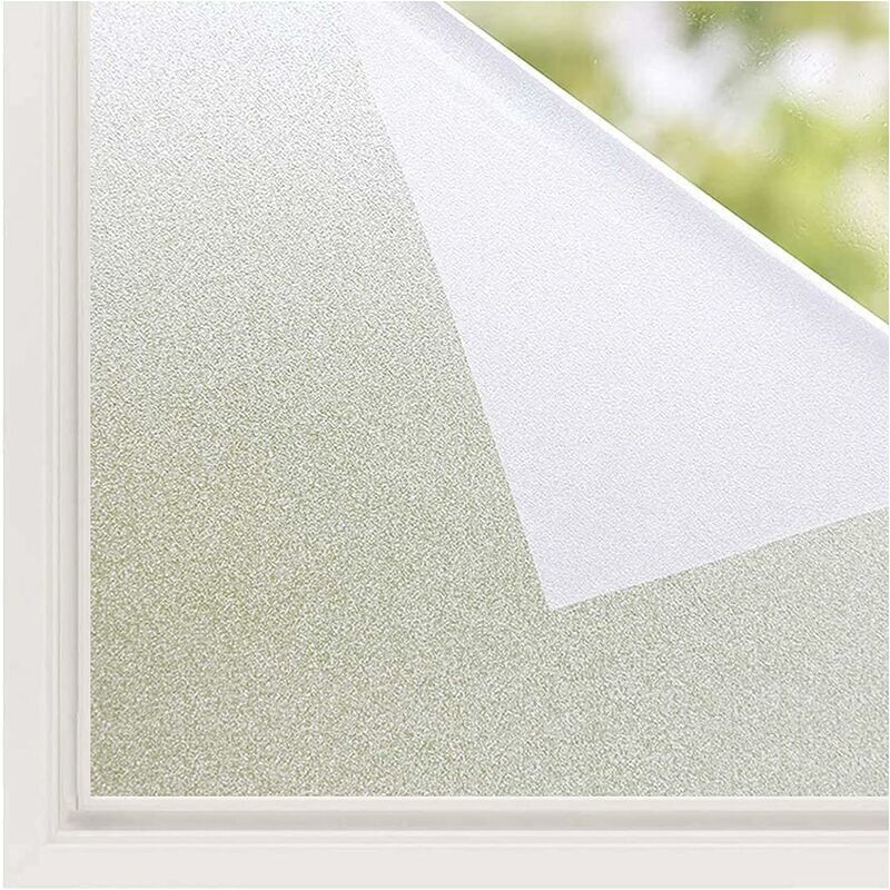 Sichtschutzfolie, UV-Schutz, blickdichte Fensterfolie, Milchglasfolie, elektrostatische Fensterfolie, Mattglas-Effekt für Büro, Zuhause, Badezimmer,