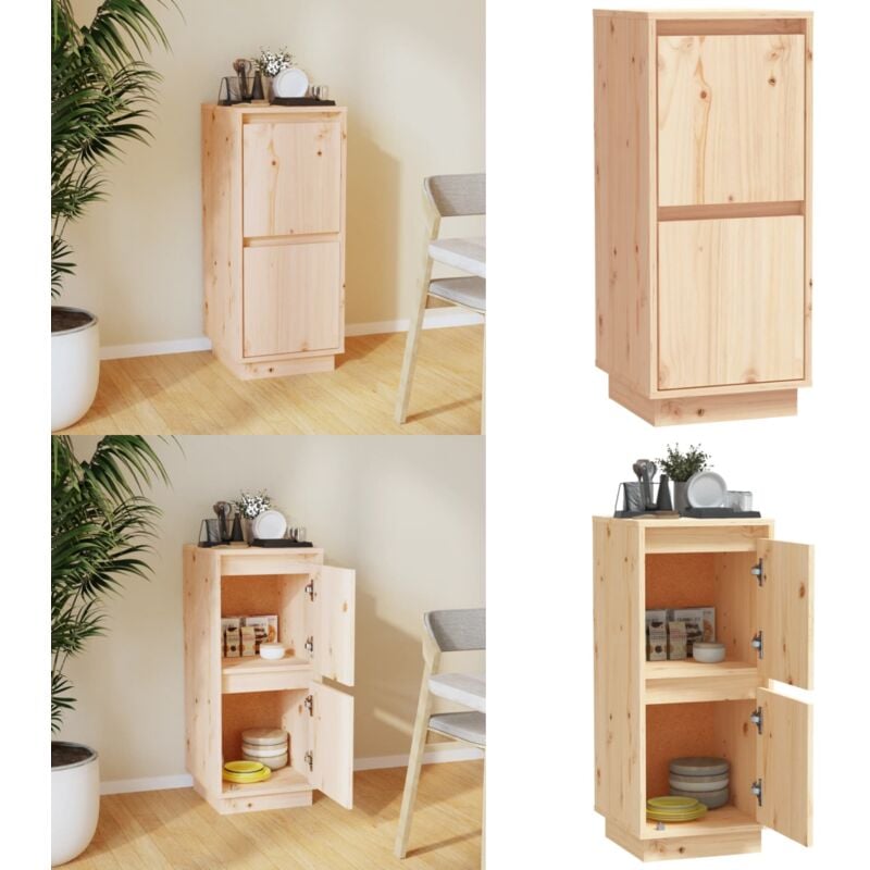 Sideboard 31,5x34x75 cm Massivholz Kiefer - Holz Sideboard - Massivholzmöbel - Wohnraumgestaltung - Regal - tv Stand - Home & Living