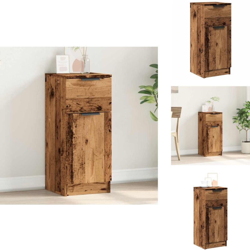 Sideboard Altholz-Optik 30x30x70 cm Holzwerkstoff - Sideboard - Sideboards - Schrank - Anrichte