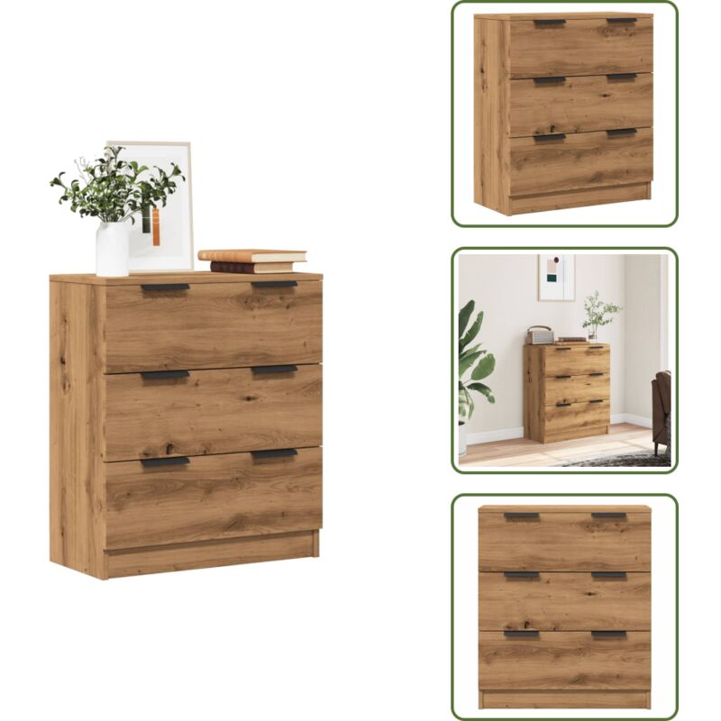 Sideboard Artisan-Eiche 60x30x70 cm Holzwerkstoff - Sideboard - Sideboards - Kommode - Schubladenkommode