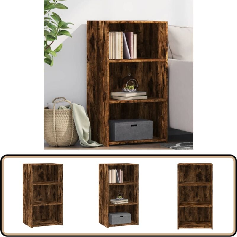 Sideboard Räuchereiche 50x41x93 cm Holzwerkstoff - Sideboard - Wohnzimmermöbel - Holzmöbel - Regal - Aufbewahrung