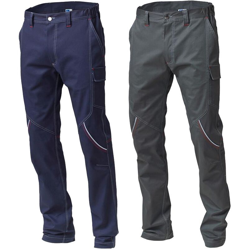 Siggi Boston 20PA1148 Arbeitshose mit mehreren Taschen - XXXL - Bleu