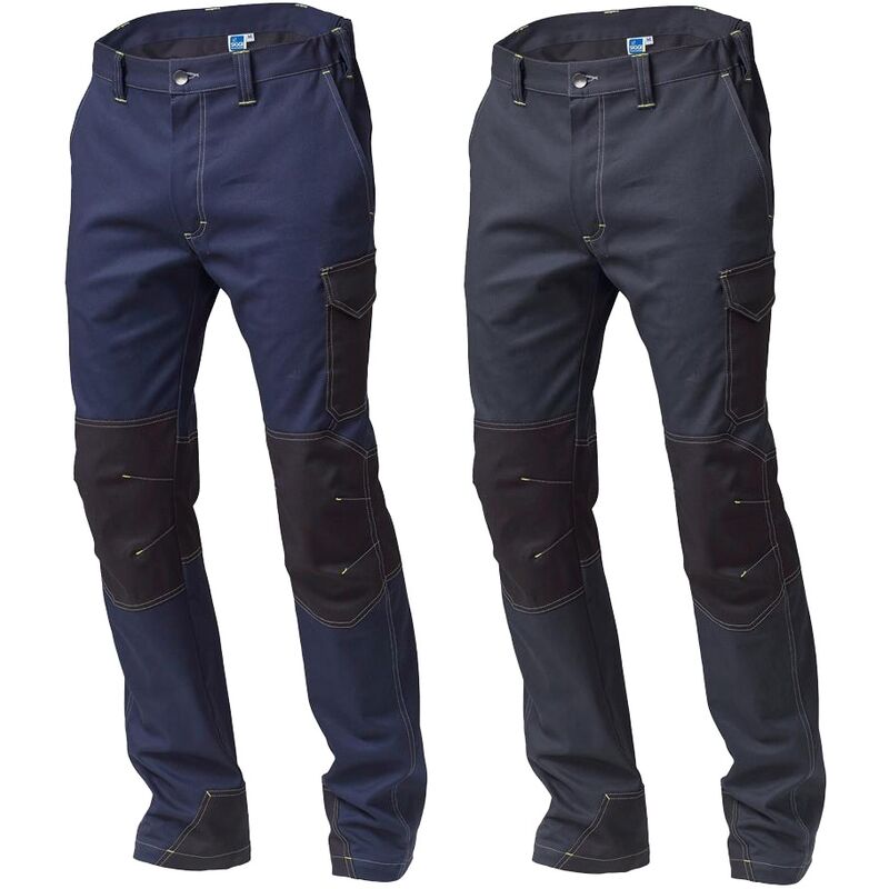 Siggi - Pantaloni da lavoro Sydney 20PA1165 multitasche-Grigio-S - Grau - - Grau