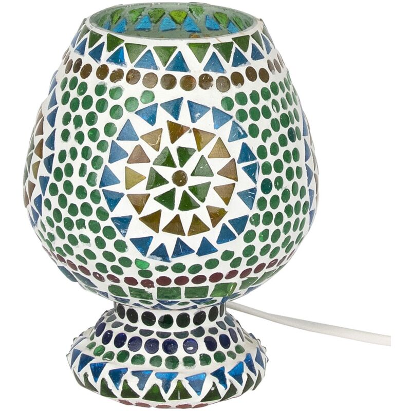 Möbel Desktop -Lampe Marokkanische Lampen -Multikolor -Lampen 13x13x18cm 26349 - Signes Grimalt