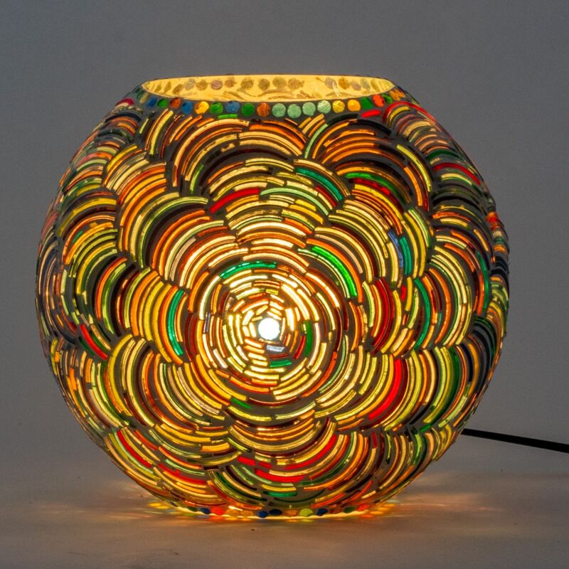 Möbel Desktop -Lampe Marokkanische Lampen -Multikolor -Lampen 25x25x13cm 28548 - Signes Grimalt