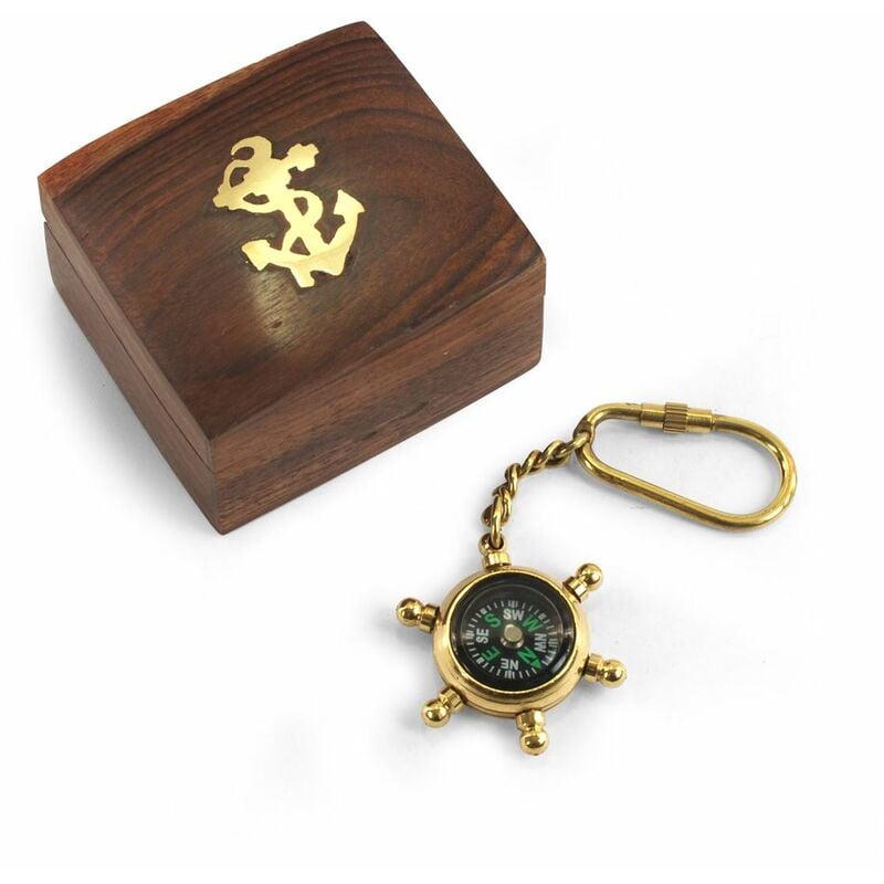 Signes Grimalt Schlüsselbunddekoration Key Braun Nautical Box 7x7x4cm Box 71987
