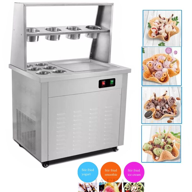 Sihao Eisrollen Eismaschine Maschine Frittierte 1000W Gebratenes Maschine 220V