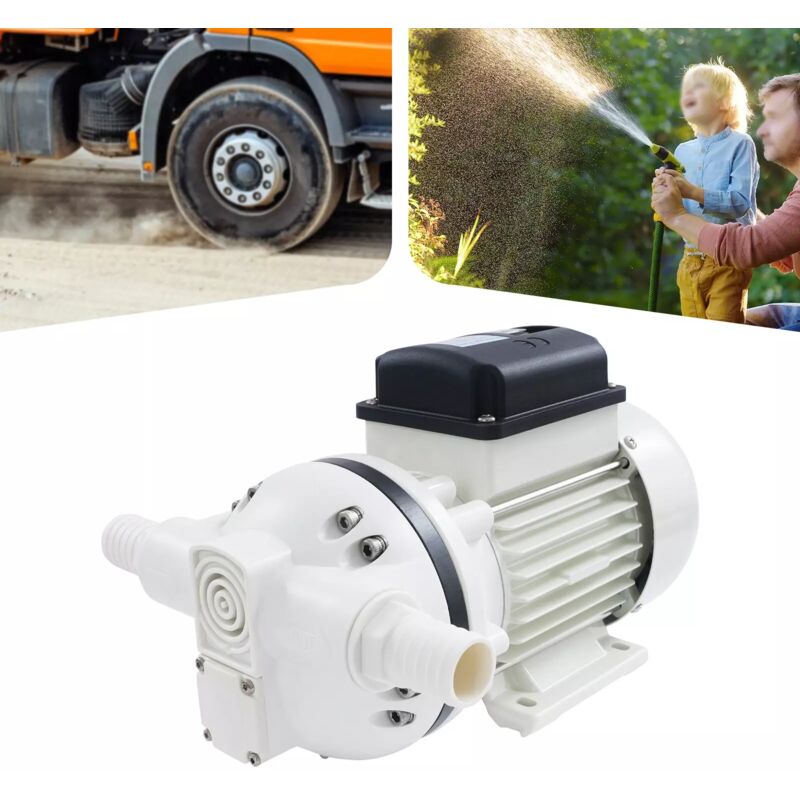 Silber Diaphragm Wasserpumpe 230 v 0.4 kw Membranpumpe Selbstansaugend Pumpe 34 L/min Wasserpumpe Mit Anschlussstück Hauswasserwerk Urea-Pumpe