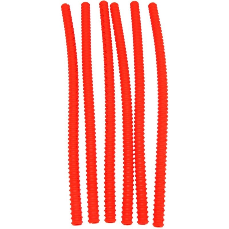 Tlily - Silikon Backofen Gitter Schutz 6 Packe,Backofen Abdeckung,14 ,Verhindern Sie Hand/Arm Gegen Verbrennungen (Rot)