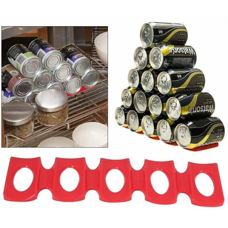 Silikon-Kühlschrank-Organizer-Aufbewahrungsmatte (rot), Weinflaschenhalter, Bierhaltermatte zur Aufbewahrung von Flaschen im Kühlschrank