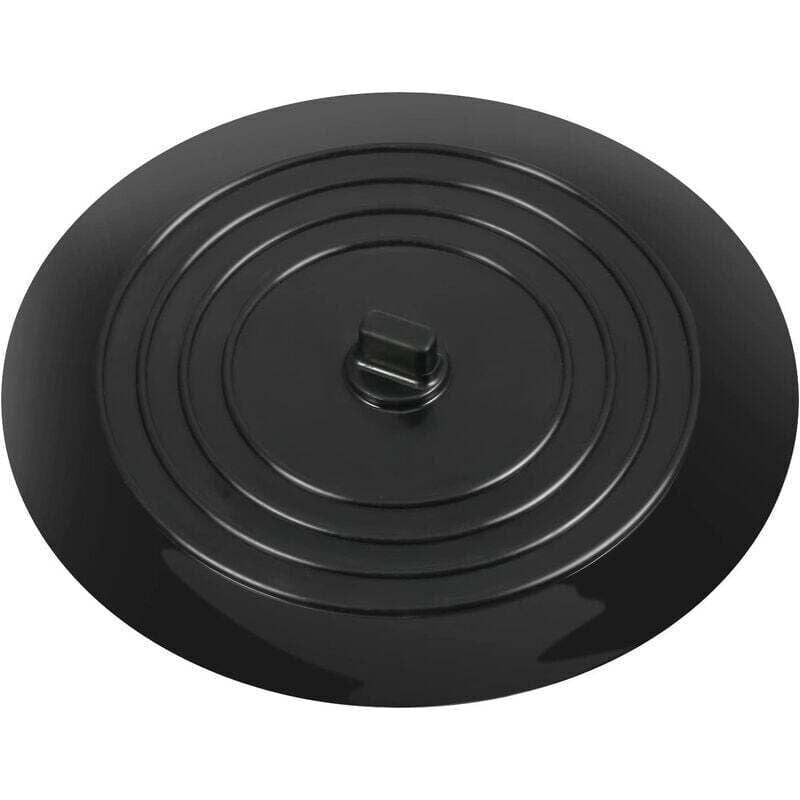 Silikon-Spülbeckensieb, Küchenspülbeckenfilter für Küche, Bad und Wäsche, 15 cm (6 Zoll) – Schwarz