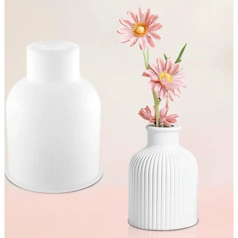 Silikonform für eine Vase aus Epoxidharz für Pinsel und Stifte, dekoratives Accessoire für Schmuck und Make-up