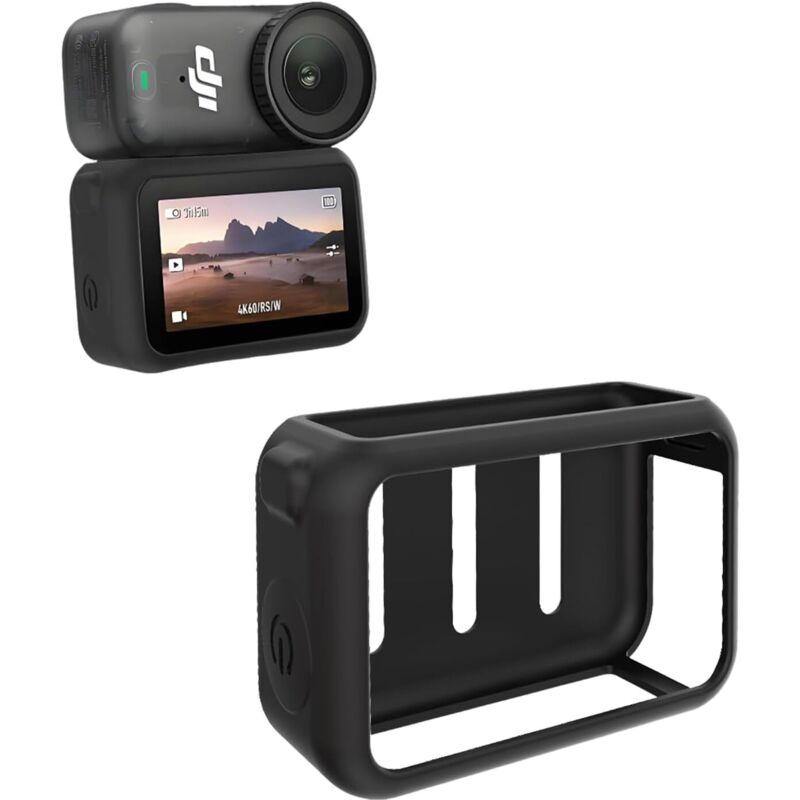 Silikonhülle für DJI Osmo Nano, stoßfest, kratzfest, Schutzhülle für DJI Osmo Nano Kameras, Zubehör für Action-Kameras (Schwarz)