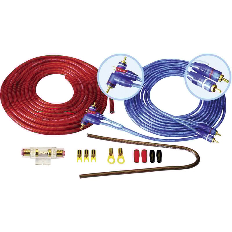 Sinustec BCS-1600 Car HiFi Endstufen-Anschluss-Set 16 mm²