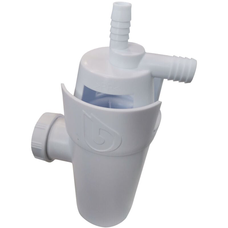 Siphon zum Ablassen der Wäsche aus dem Enthärter