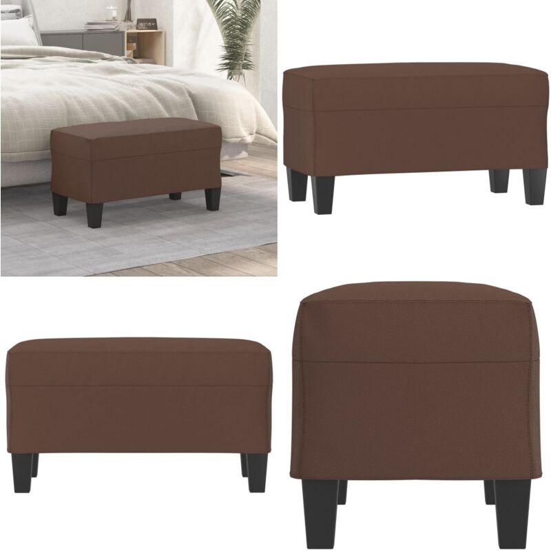 Sitzbank Braun 70x35x41 cm Kunstleder - Sitzbank - Sofa - Couch - Kunstleder Sofa - Braun Sofa - Home & Living