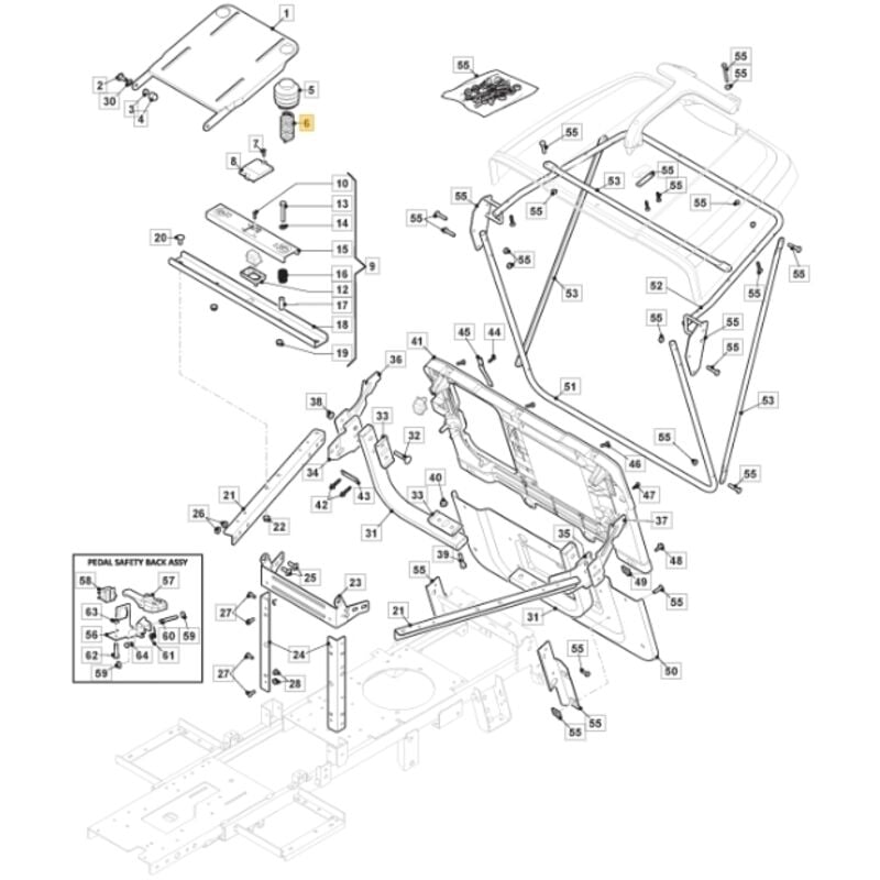 Sitzfeder ORIGINAL STIGA Rasentraktor Mähwerk Kombi 1066 hq 127430589/0