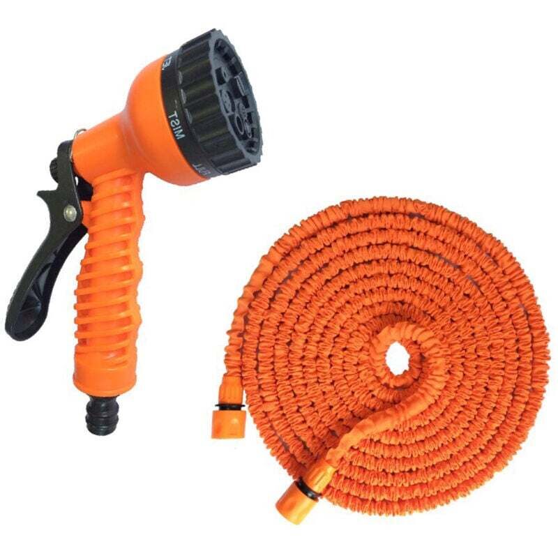 SNQ - 75ft Gartenschlauch für den Außenbereich, erweiterbarer Gartenschlauch, flexibler Wasserschlauch mit Anschlussstück zum Autowaschen und zur