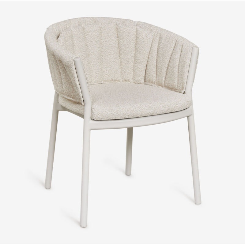 Sklum - 2er-Set Gartenstühle mit Armlehnen aus Aluminium und Stoff Roderise