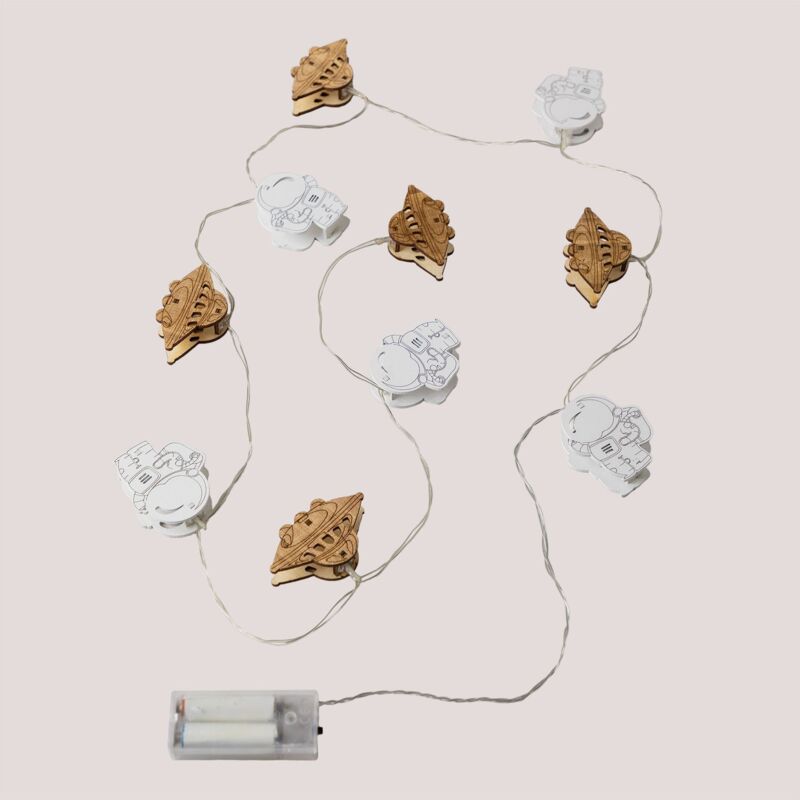 Sklum - LED-Lichterkette (1,80 m) Espeis Style Kids Warmes Weiß