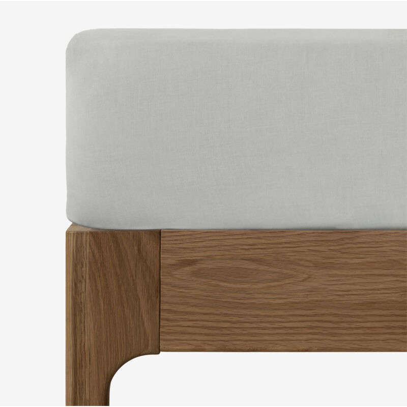 Sklum - Spannbetttuch aus 180-Fäden-Perkal-Baumwolle für 90 cm Bett Agassi Blauer Nebel Bett 90cm (90 x 200 x 40 cm)