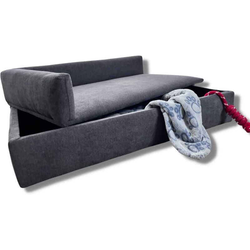 Schlafsofa 'duque', 71x42x24cm, für kleine bis mittelgroße Hunde - Schlafsofa für Haustiere, spezieller, strapazierfähiger Stoff, bequeme Rückenlehne