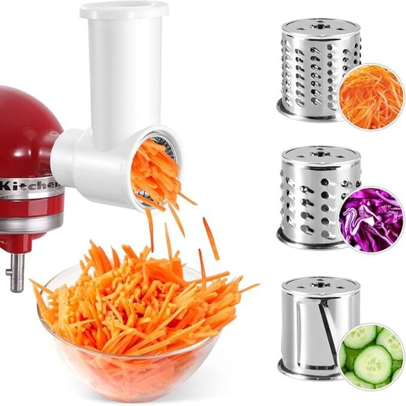 Linghhang - Slicer Shredder Zubehör für Kitchenaid Blender, Slicer Zubehör zum schnellen Schneiden von Gemüse für Salate, Kartoffeln