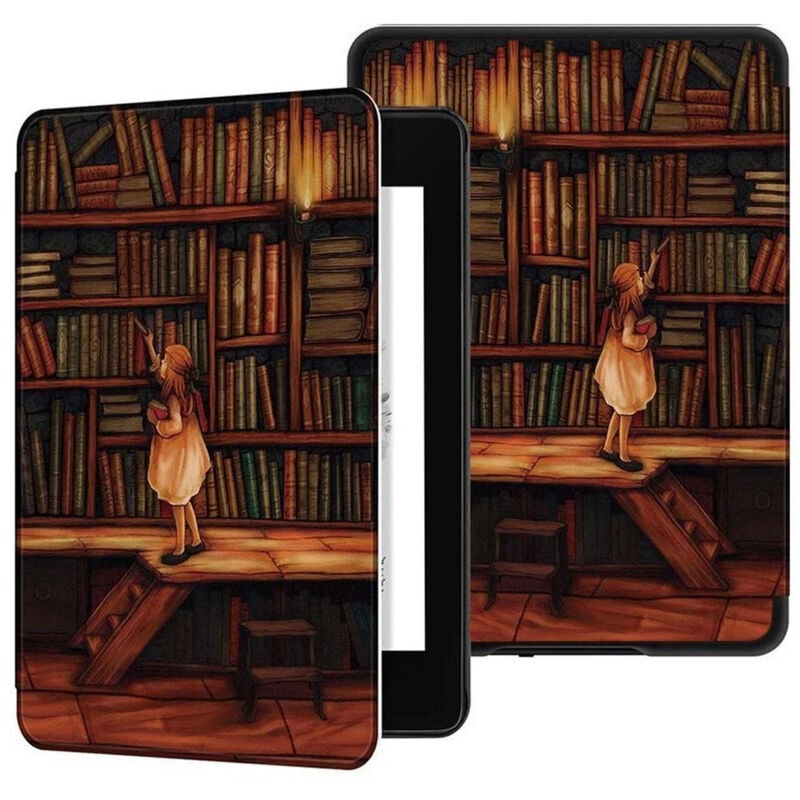 Smart Case für Kindle Paperwhite 1/2/3 (Bibliotheksmädchen)