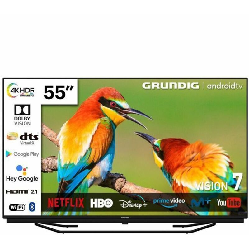 LED-Fernseher - GRUNDIG - 55 Zoll - 4K Ultra HD - Smart TV - Bluetooth und WiFi bereit