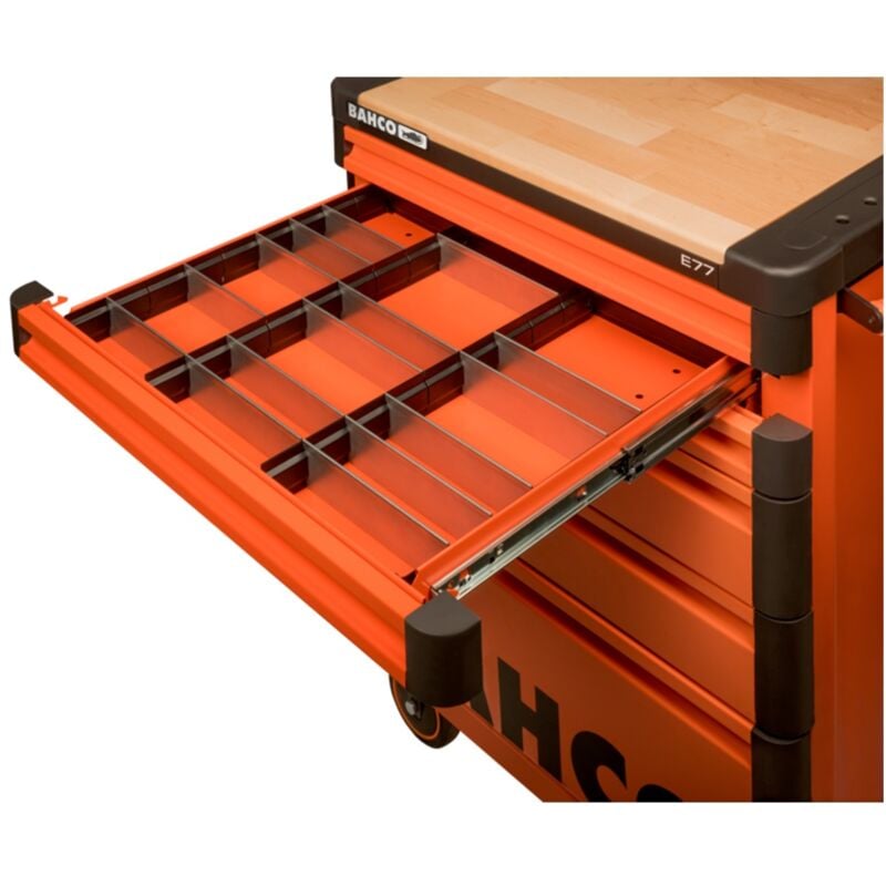 Herausnehmbare Schubladenteiler für den Werkstattwagen 1477K - Bahco