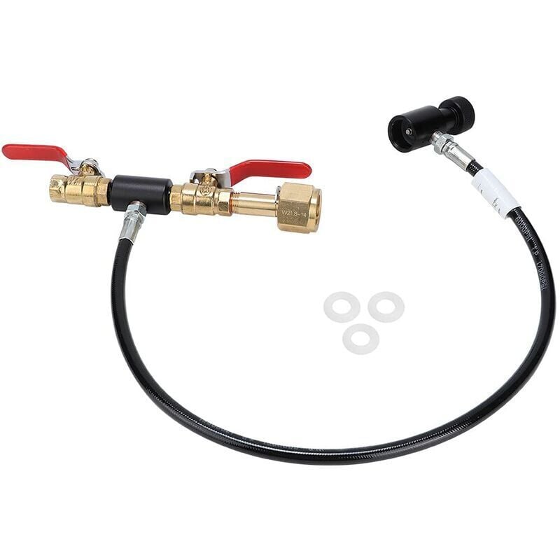 Soda Stream Nachflladapter Kit, CO2 Flaschen Nachflladapter Flaschenanschluss CO2 Sodastream Adapter CO2 Nachflladapter mit Schlauch(24 inch)