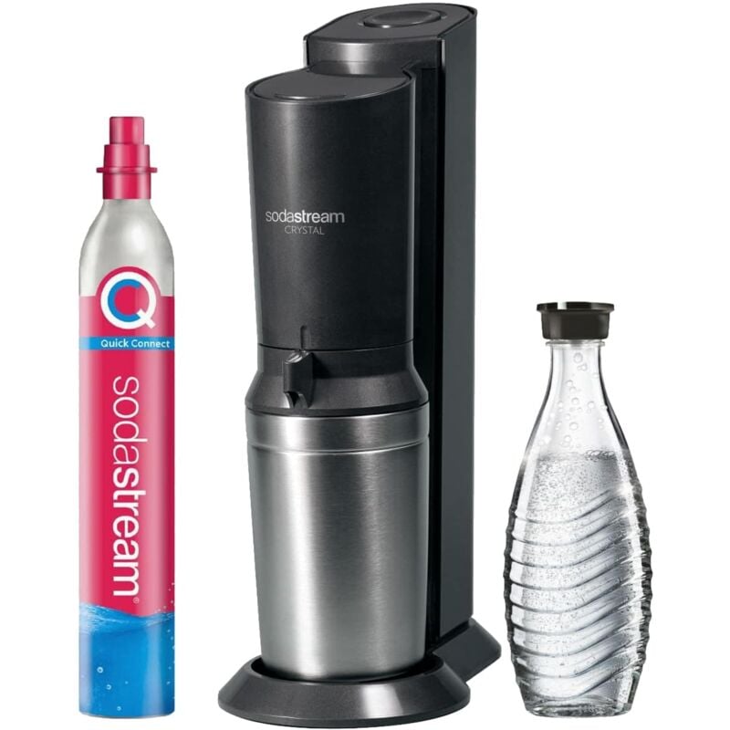 SODASTREAM Wassersprudler Crystal 3.0 titan, schwarz