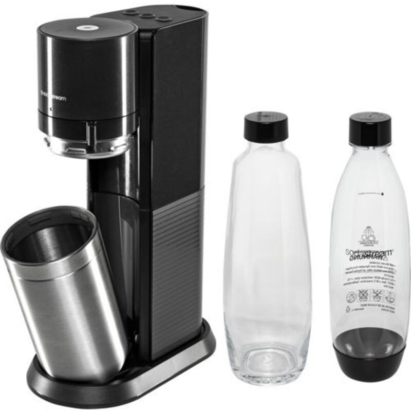 Zubereitung von Getränken - E-Duo Black Wassersprudler mit Zubehör, schwarz 42007114 - Sodastream