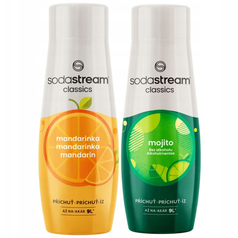 SODASTREAM Mandarin + Mojito Sirup-Set für Soda Fountain 2-tlg.
