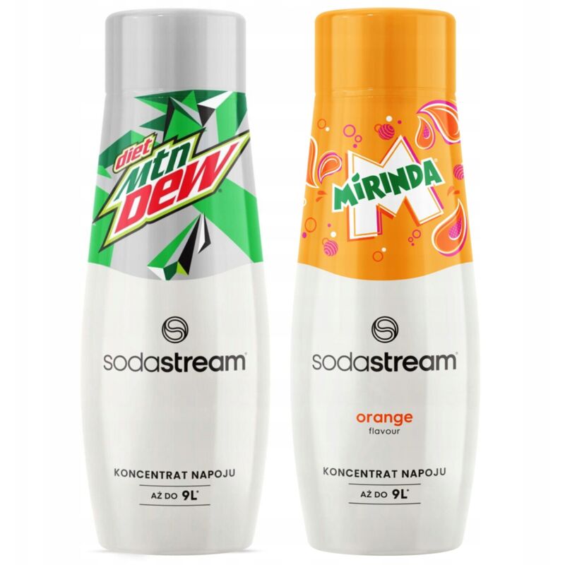 SODASTREAM Mirinda + Mountain Dew Diät-Soda-Sirup-Set 2-tlg.